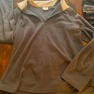 Womens Gray Fleece Jacket